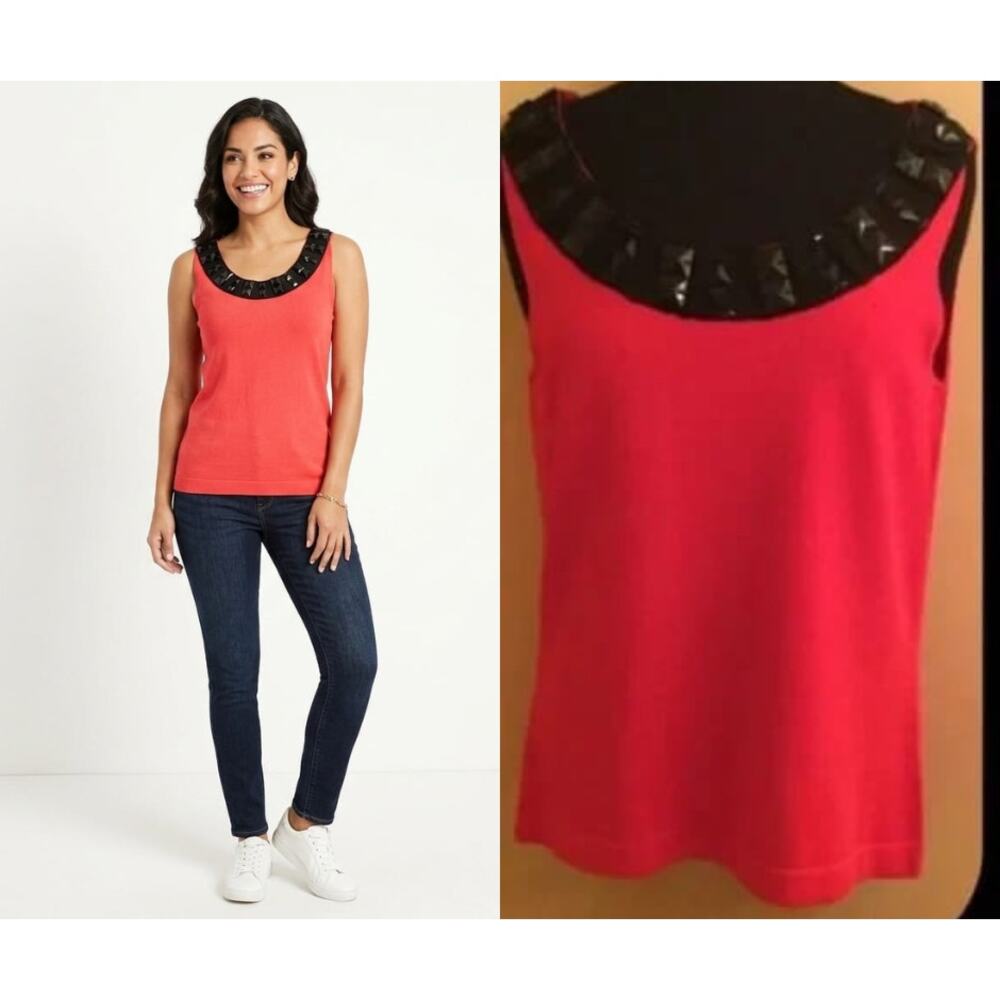 Jones New York Collections red top💕